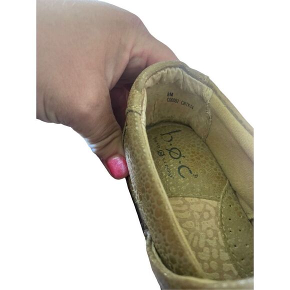 BOC Born Concept Womens Tan Pebbled Leather Round Toe Slip On Clogs Size 8M - Picture 7 of 14